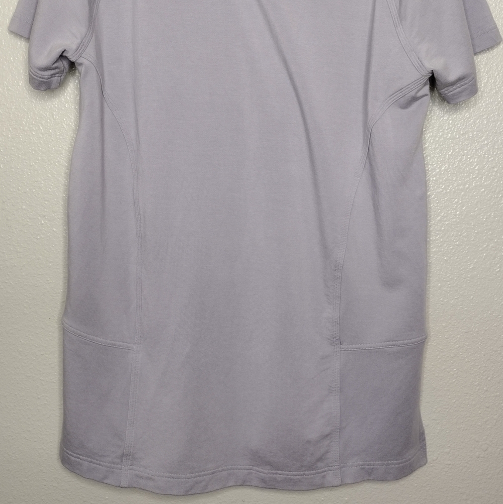 Athleta Cabana Light Purple Relaxed Fit Tunic Hoodie Sweatshirt Size M - Picture 8 of 16
